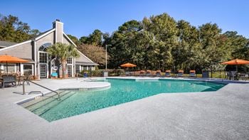 Crystal clear swimming pool